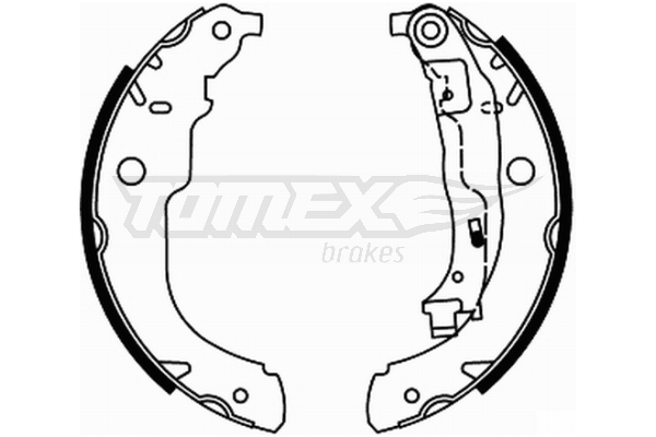 Sada brzdových čeľustí TOMEX Brakes